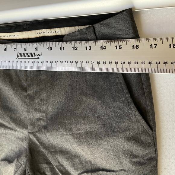 Banana Republic Women Stretch Straight Leg Pants size 6, Gray, with Liner - Picture 2 of 13